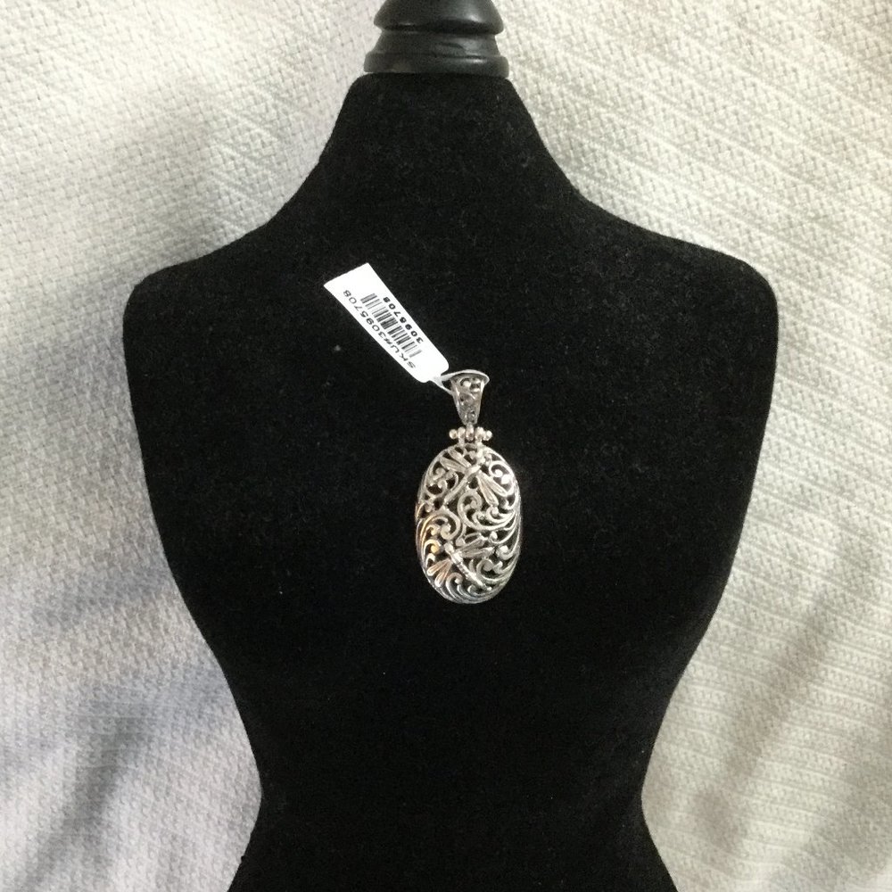 Silver Filigree Scrollwork Necklace - image 8